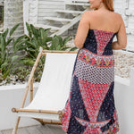 long-bandeau-dress-blue-white-red-mustard-back