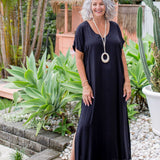 long-black-summer-dress