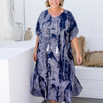    long-kaftan-dress-blue-white-leaf-design