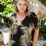 long-kaftan-dress-plus-size-bamboo-leaf-print