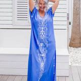long-summer-dress-blue-white-embroidery