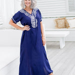 long-summer-dress-dark-blue-white-embroidery