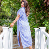 Blue Moroccan Maxi Dress