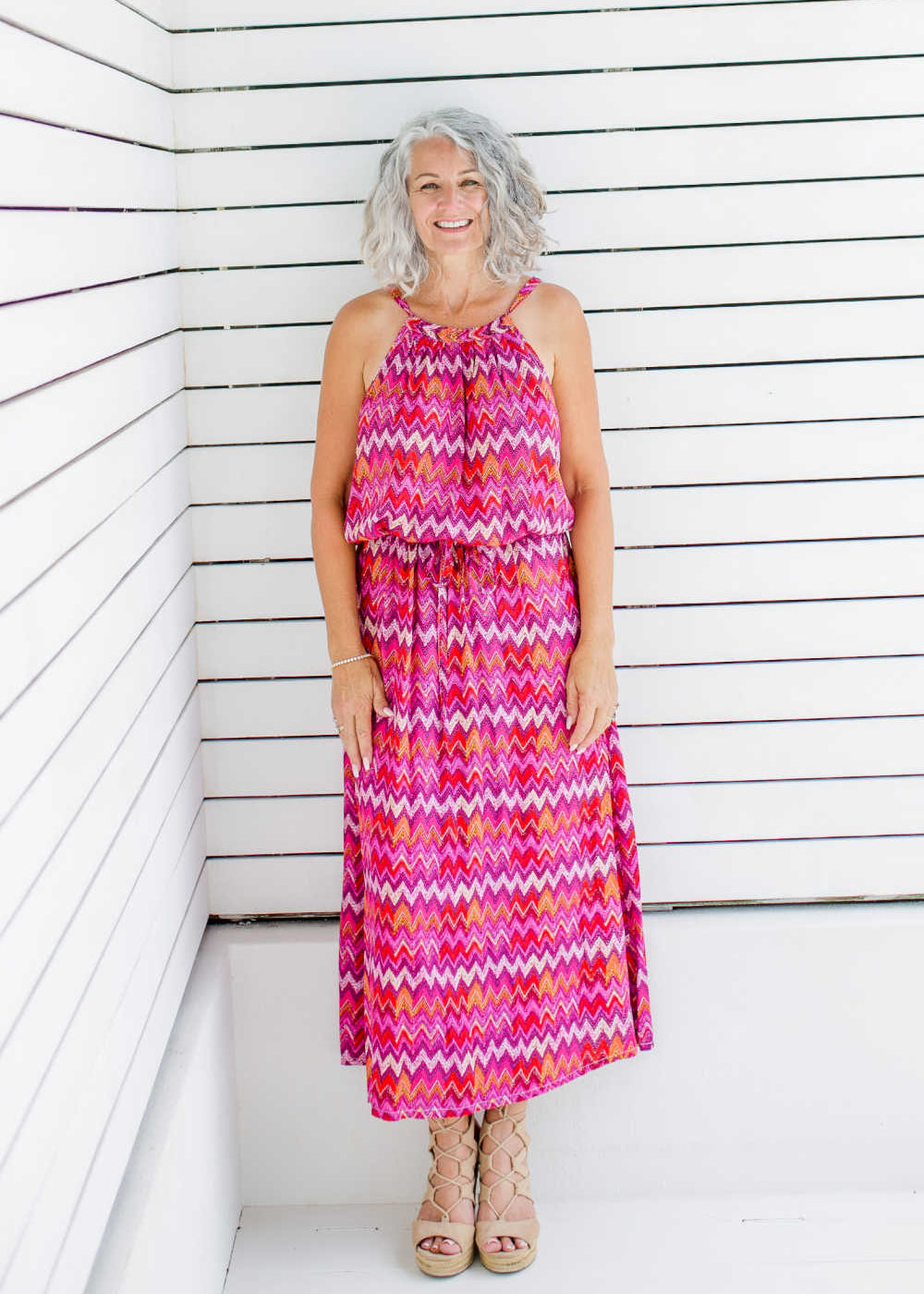 long-summer-dress-red-chevron-design