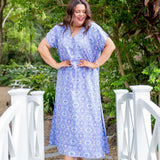 Blue Moroccan Maxi Dress