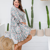    plus-size-dress-floral-design-grey-white-dusty-rose
