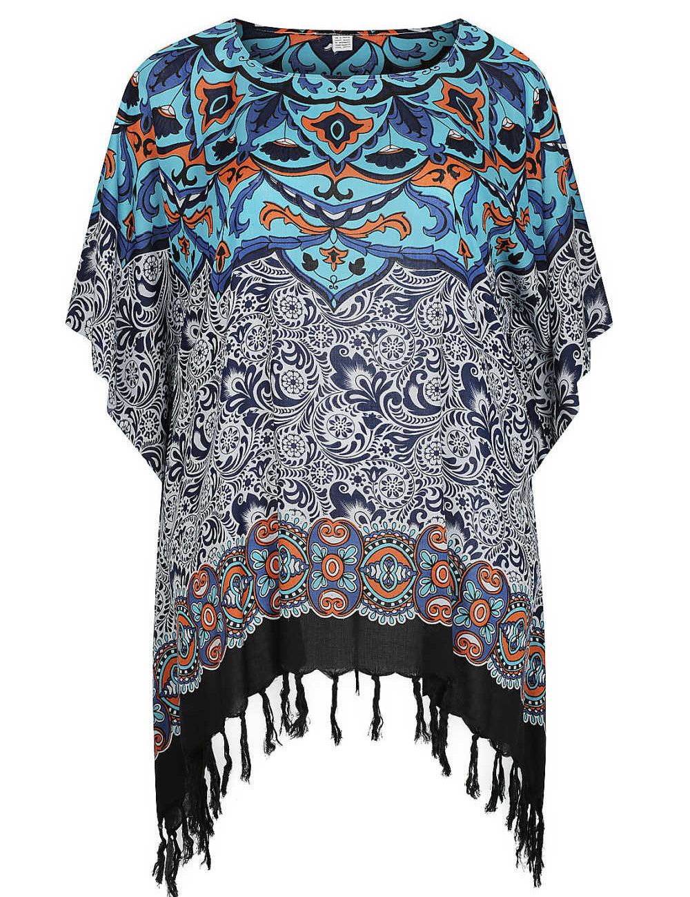 plus-size-kaftan-top-Mandala-design-blue-white