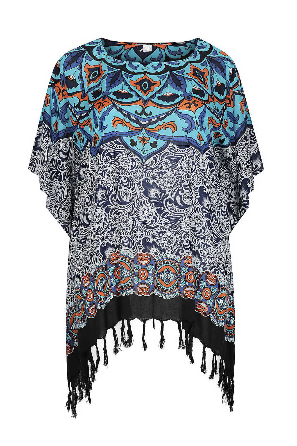 plus-size-kaftan-top-Mandala-design-blue-white