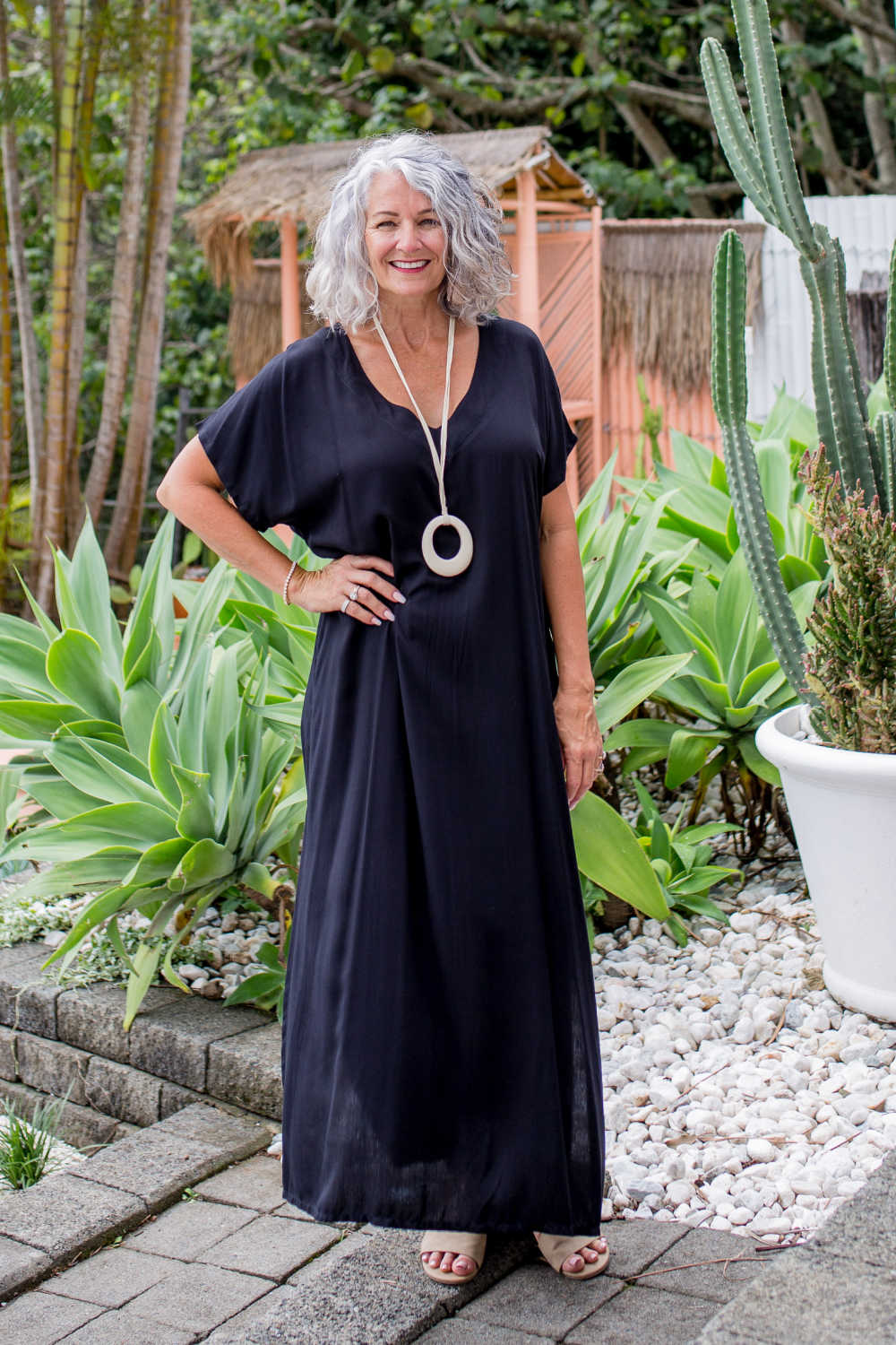 plus-size-long-black-summer-dress