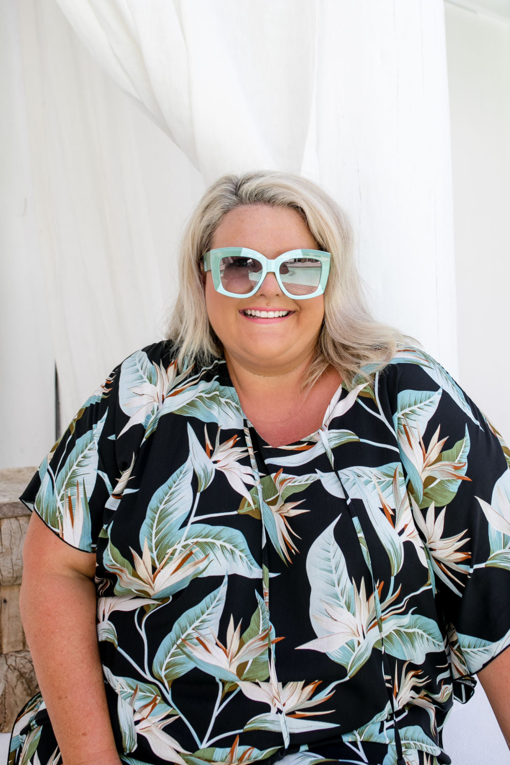 plus-size-long-kaftan-dress-black-blue-olive-leaf-print-design