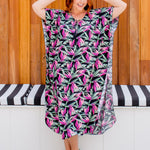 plus-size-maxi-kaftan-dress-bird-of-paradise-black-pink-green