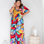 plus-size-maxi-kaftan-resort-style-dress-blue-red-emerald-green-orange-print-design