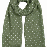 polka-dot-scarf-wrap-sage-green-white