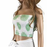 shirred-boob-tube-crop-top-white-green-mandala