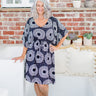 short-kaftan-summer-dress-black-white-polka-dots