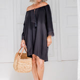 short-summer-beach-dress-black-lace