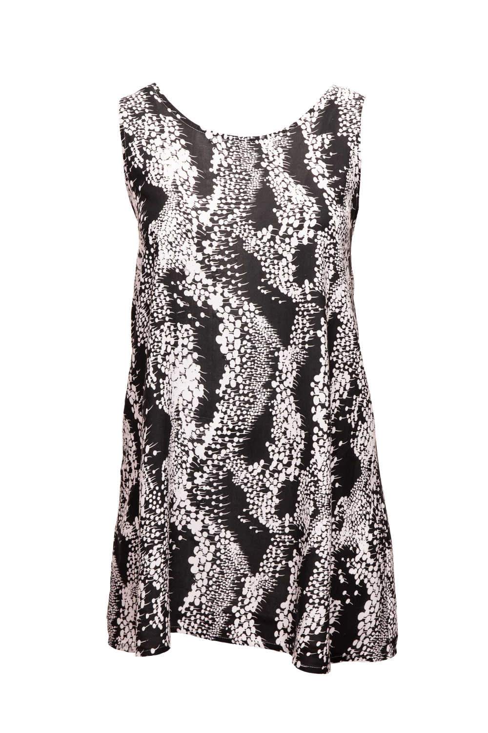short-summer-dress-black-white-floral
