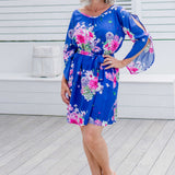 short-summer-dress-floral-blue-white-pink