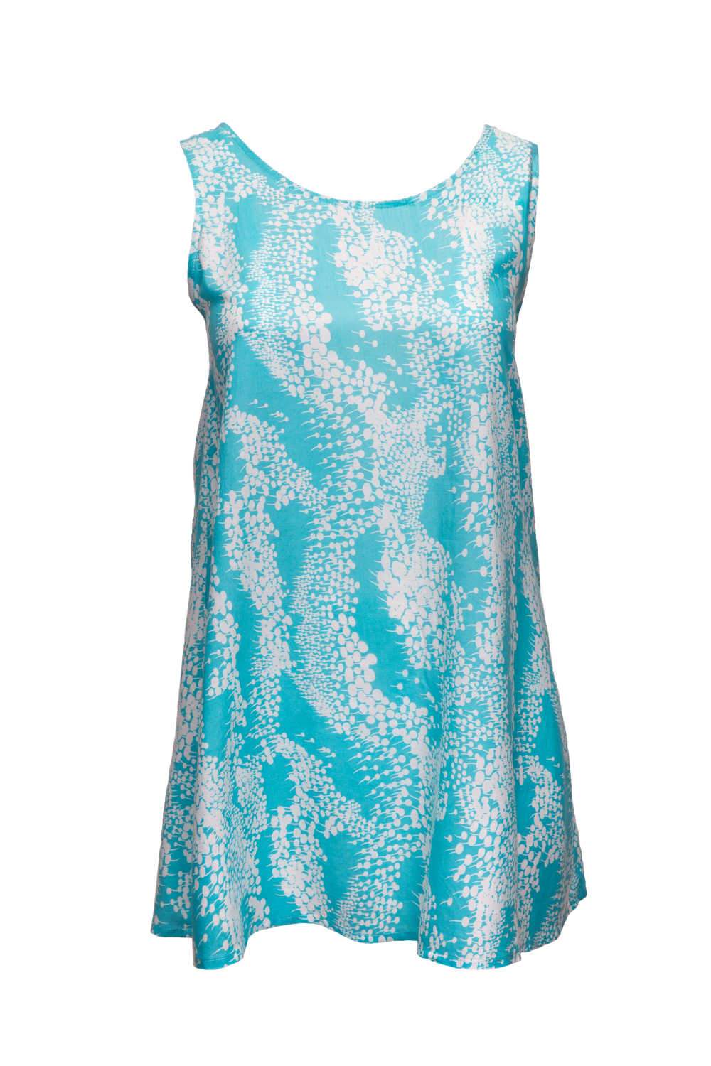 short-summer-dress-sky-blue-white-floral-design