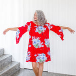     short-summer-dress-red-floral-open-sleeve-holley-day