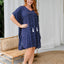 short-summer-kaftan-dress-blue-white-polka-dots