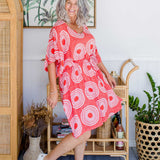 summer-dress-short-kaftan-polka-dots-red-white