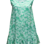 summer-dress-white-green-pineapple-print-design