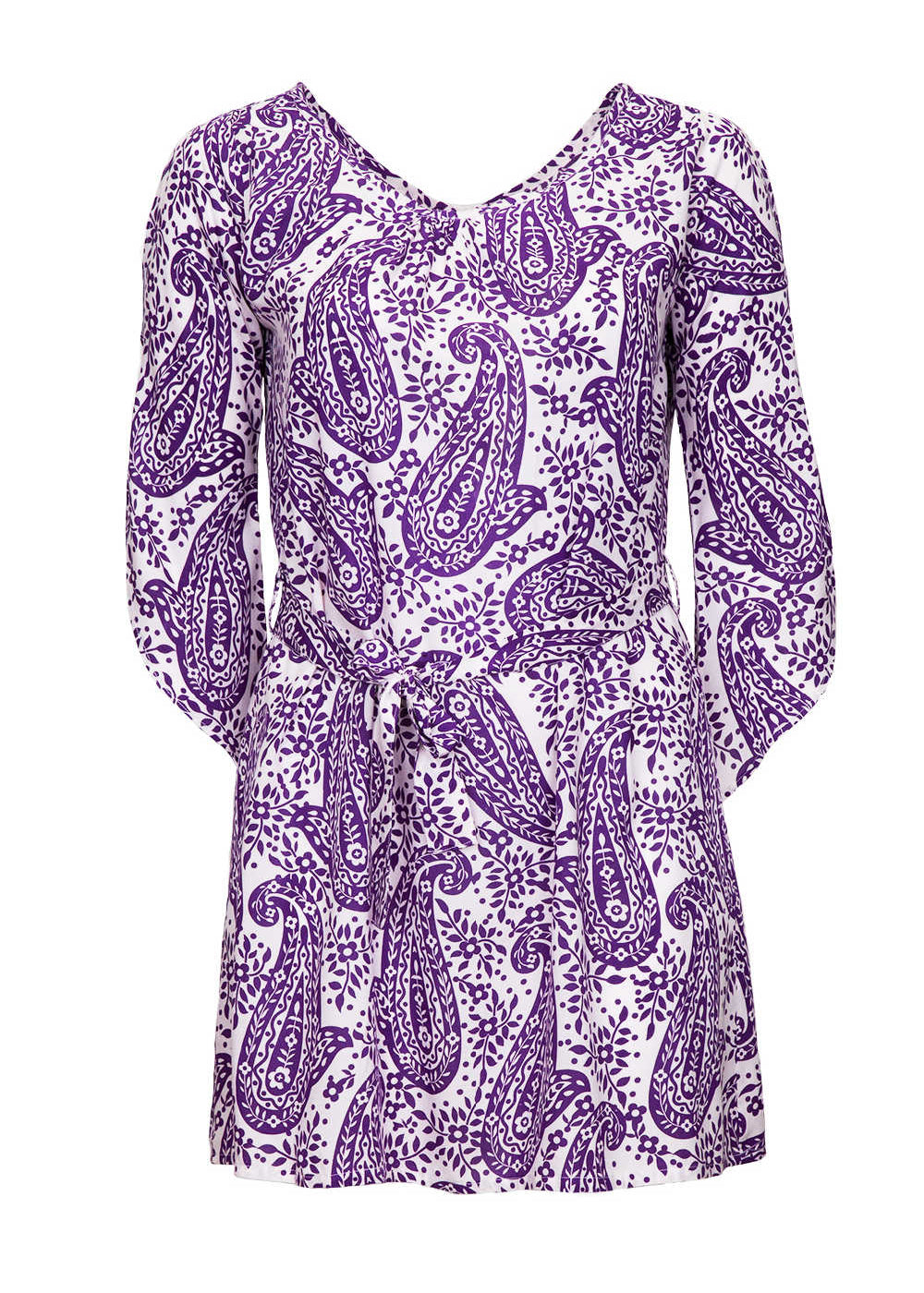 summer-dress-white-purple-paisley-print
