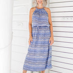 summer-maxi-dress-blue-black-white-chevron