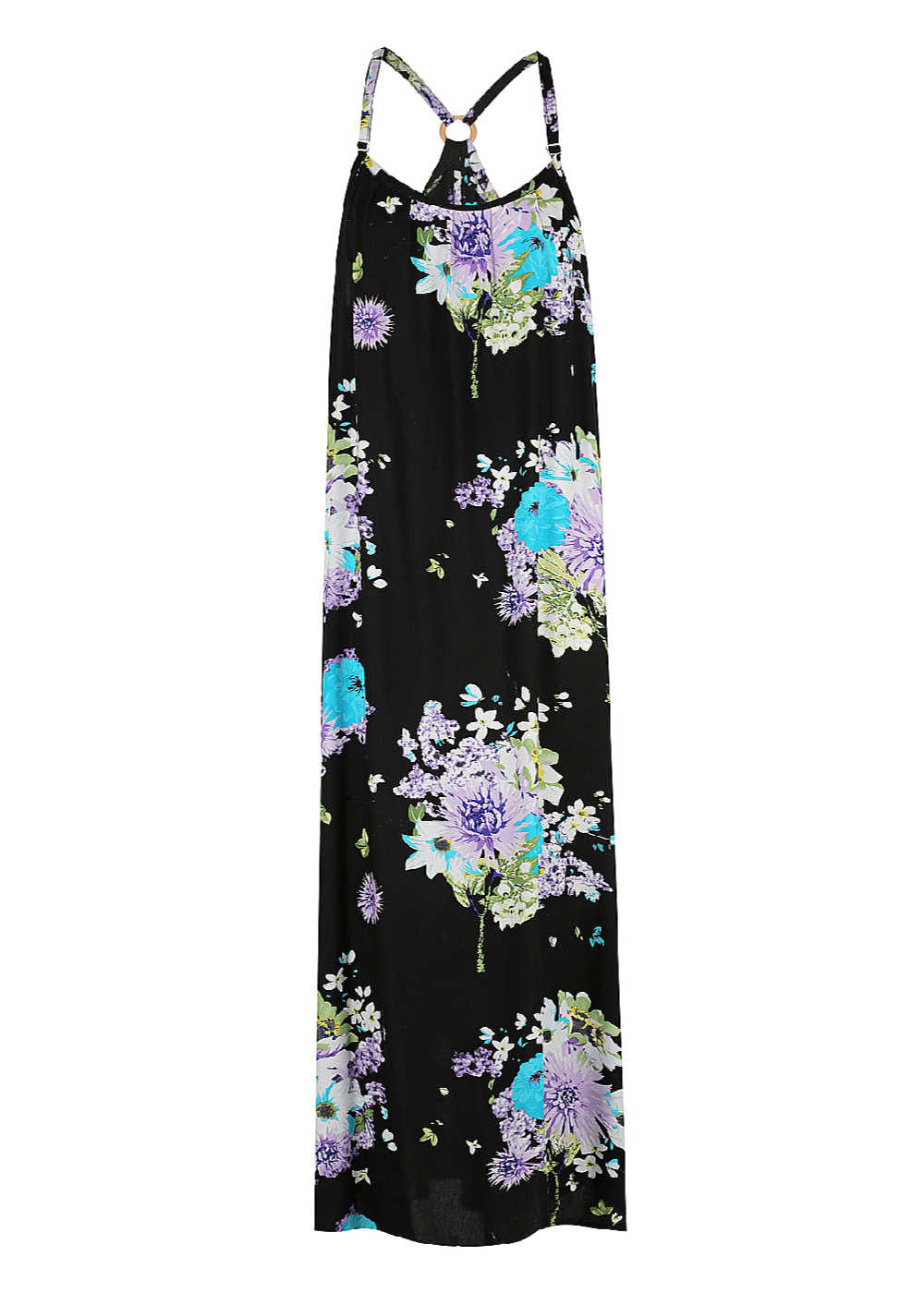 summer-maxi-dress-floral-design-black-turquoise-lilac