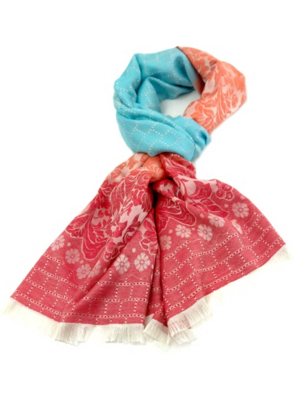 thai-silk-shawl-wrap-floral-sky-blue-peach-red