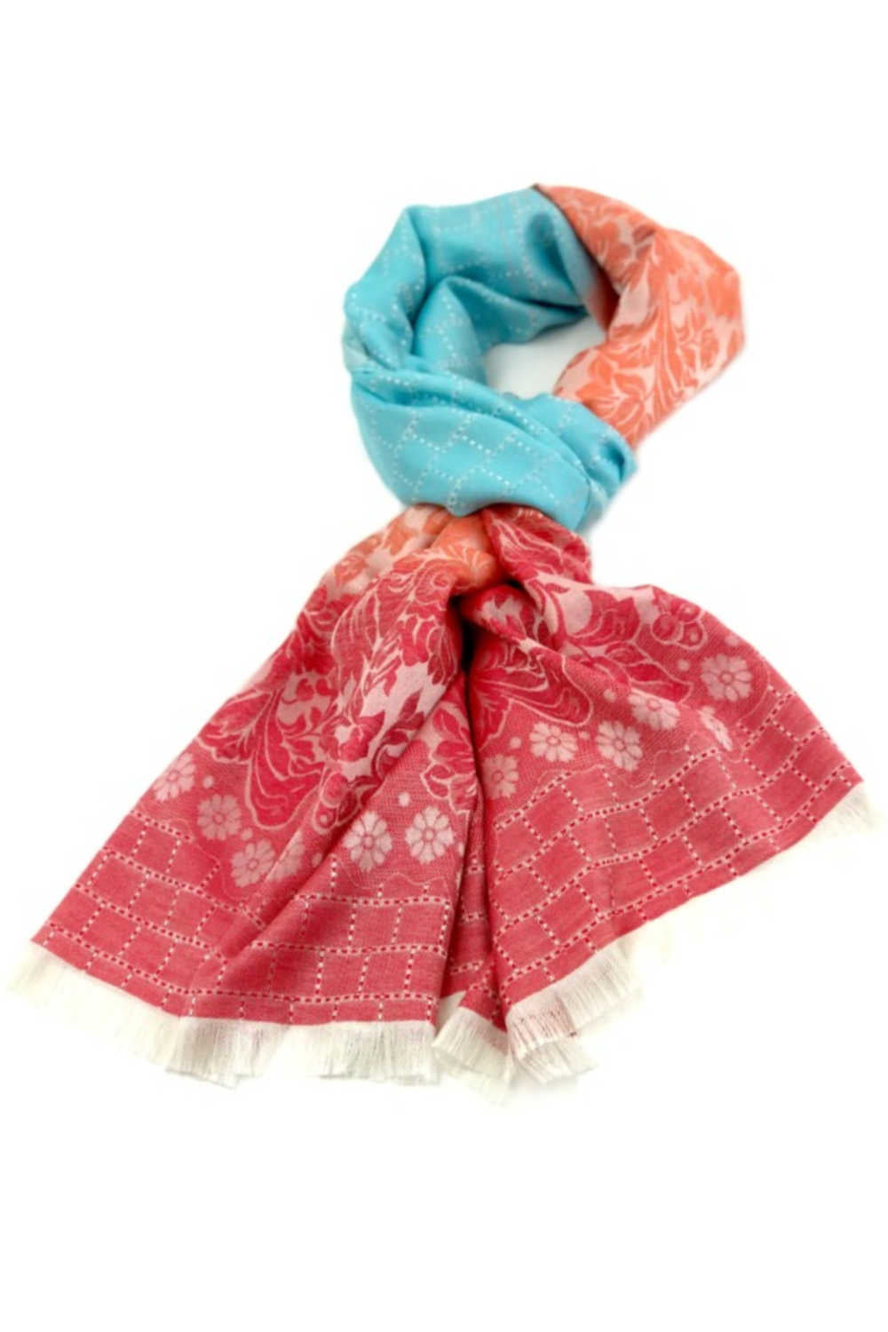 thai-silk-shawl-wrap-floral-sky-blue-peach-red