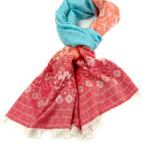 thai-silk-shawl-wrap-floral-sky-blue-peach-red