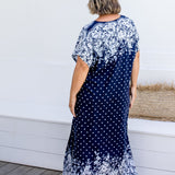     womens-long-kaftan-dress-resort-style-blue-floral-border-design