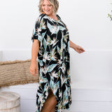 womens-maxi-kaftan-dress-black-leaf-design