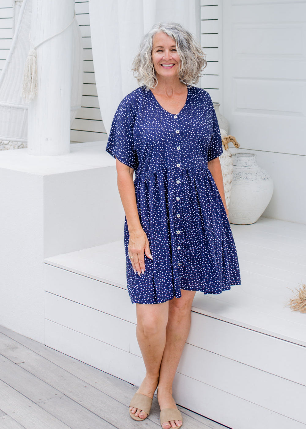    womens-short-casual-summer-dress-blue-white-polka